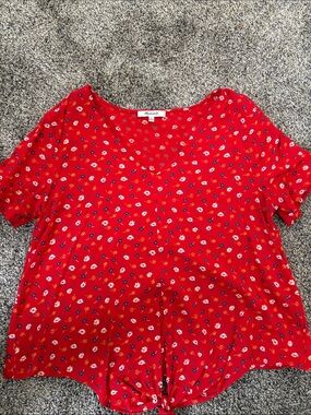 Red Summer Blouse